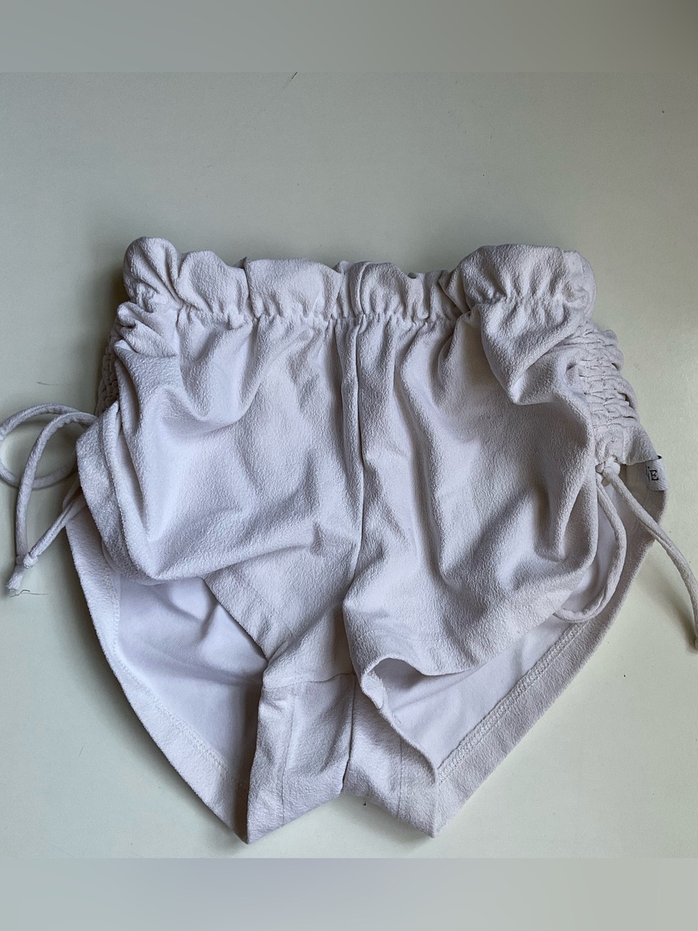 Five Dancewear White High Tie Dance Shorts
